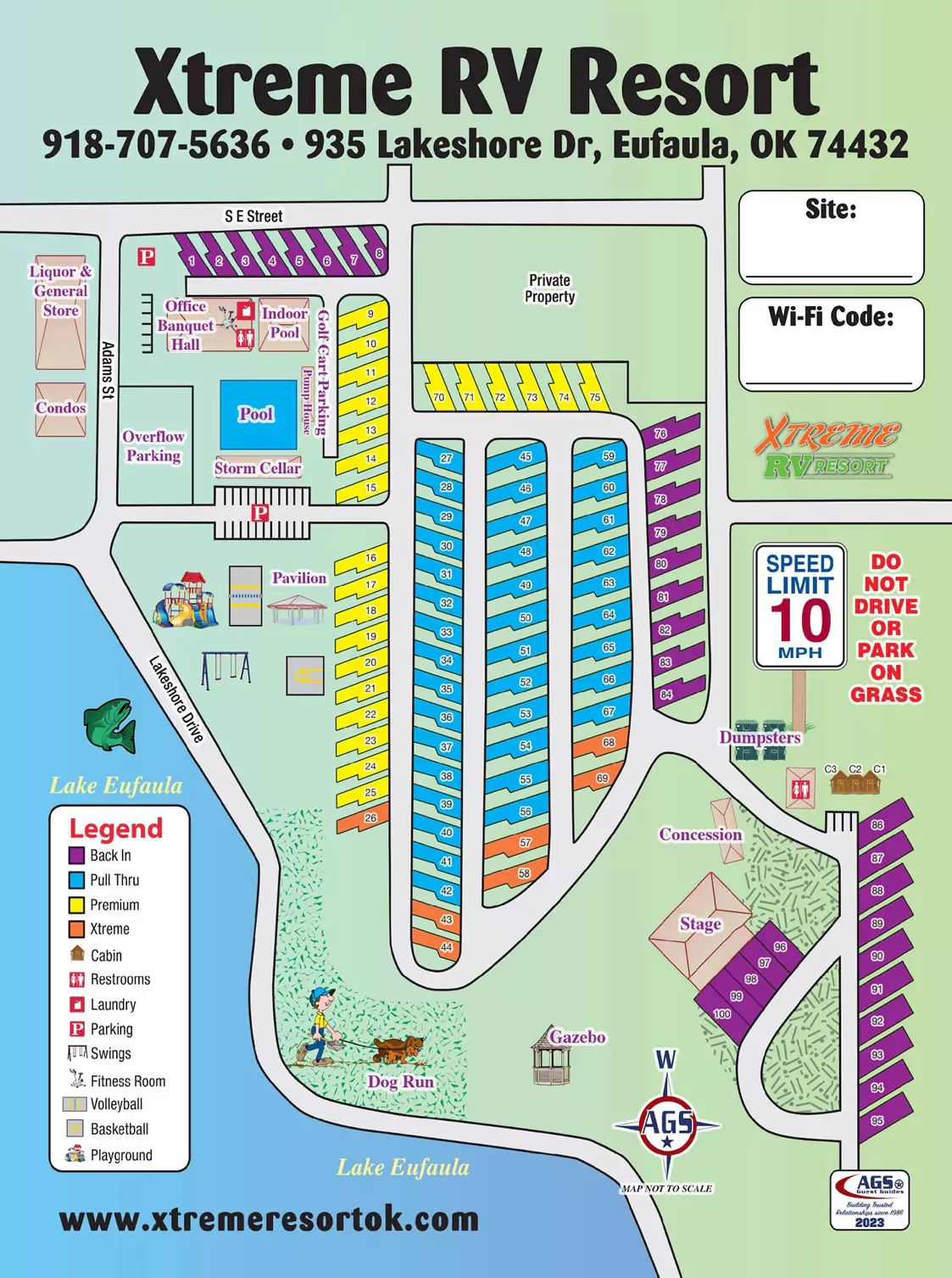 RV Resort Map
